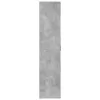 Betonszürke szerelt fa cipősszekrény 80 x 39 x 178 cm