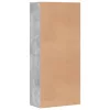 Betonszürke szerelt fa cipősszekrény 80 x 39 x 178 cm