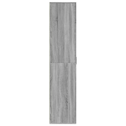 Szürke sonoma színű szerelt fa cipősszekrény 80 x 39 x 178 cm