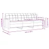 3 részes sötétszürke bársony ülőgarnitúra párnákkal