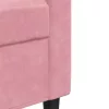 3 részes rózsaszín bársony ülőgarnitúra párnákkal