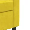 4 részes sárga bársony ülőgarnitúra párnákkal