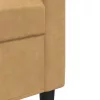 2 részes barna bársony ülőgarnitúra párnákkal