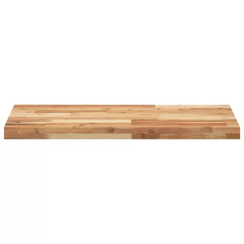 Olajbevonatú tömör akácfa fürdőszobapult 120 x 40 x 4 cm