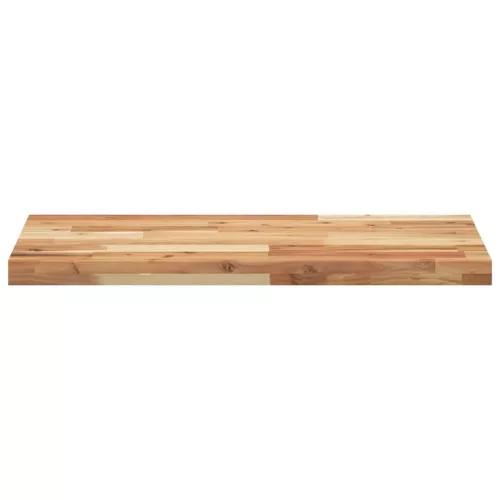 Olajbevonatú tömör akácfa fürdőszobapult 160 x 40 x 4 cm