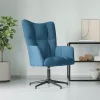 Kék bársony pihenőfotel