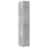 Betonszürke szerelt fa vékony tárolószekrény 30 x 42,5 x 225 cm