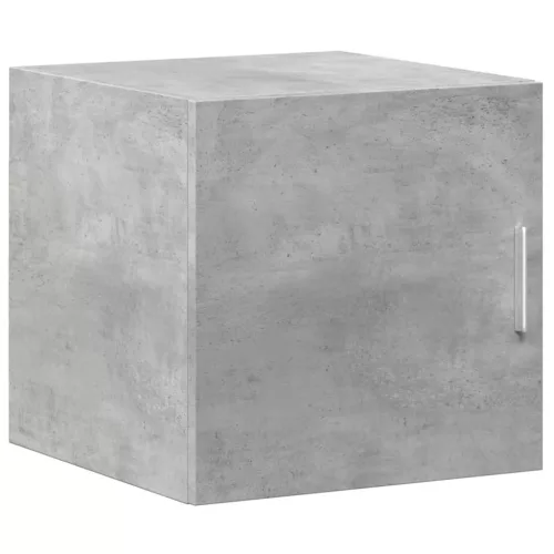 Betonszürke szerelt fa vékony tárolószekrény 40 x 42,5 x 225 cm