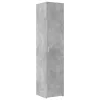 Betonszürke szerelt fa vékony tárolószekrény 40 x 42,5 x 225 cm