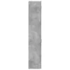 Betonszürke szerelt fa vékony tárolószekrény 40 x 42,5 x 225 cm