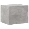 Betonszürke szerelt fa vékony tárolószekrény 50 x 42,5 x 225 cm