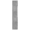 Betonszürke szerelt fa tárolószekrény 70 x 42,5 x 225 cm