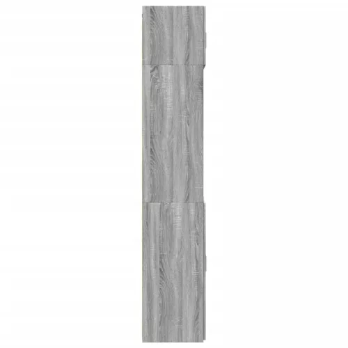 Szürke sonoma színű szerelt fa tárolószekrény 70x42,5x225 cm
