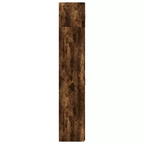 Füstös tölgy színű szerelt fa tárolószekrény 70 x 42,5 x 225 cm