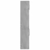 Betonszürke szerelt fa tárolószekrény 70 x 42,5 x 225 cm