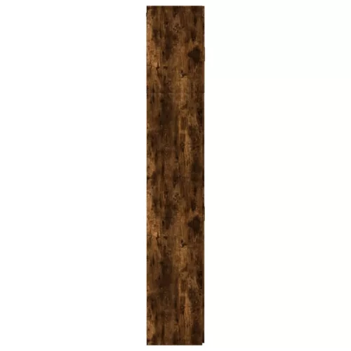 Füstös tölgy színű szerelt fa magasszekrény 80 x 42,5 x 249 cm
