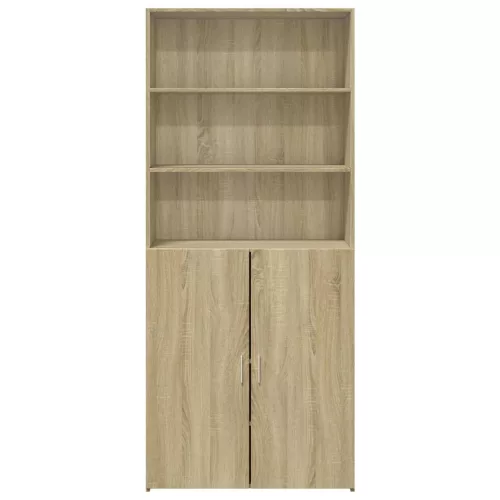 Sonoma tölgy szerelt fa magasszekrény 80 x 42,5 x 185 cm