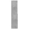 Betonszürke szerelt fa magasszekrény 80 x 42,5 x 185 cm