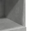 Betonszürke szerelt fa magasszekrény 80 x 42,5 x 124 cm