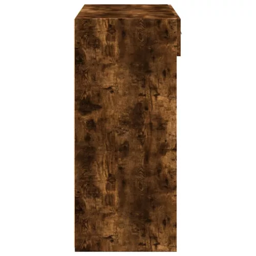 Füstös tölgy színű szerelt fa magasszekrény 80 x 42,5 x 124 cm