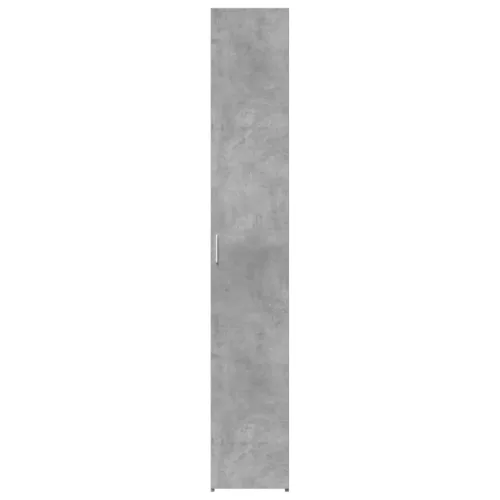 Betonszürke szerelt fa magasszekrény 30 x 42,5 x 185 cm