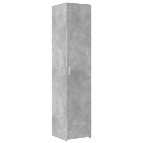 Betonszürke szerelt fa magasszekrény 40x42,5x185 cm