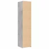 Betonszürke szerelt fa magasszekrény 40x42,5x185 cm