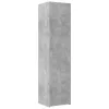 Betonszürke szerelt fa magasszekrény 45 x 42,5 x 185 cm