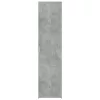 Betonszürke szerelt fa magasszekrény 45 x 42,5 x 185 cm