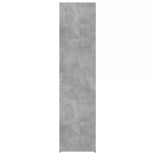 Betonszürke szerelt fa magasszekrény 45 x 42,5 x 185 cm