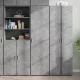 Betonszürke szerelt fa magasszekrény 50x42,5x185 cm