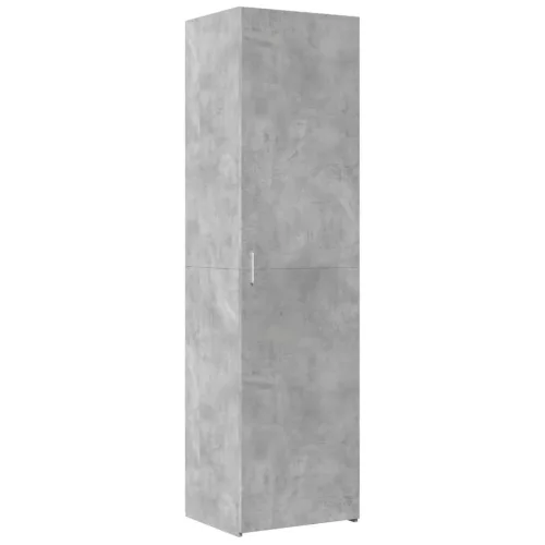 Betonszürke szerelt fa magasszekrény 50x42,5x185 cm