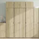 Sonoma tölgy színű szerelt fa magasszekrény 70 x 42,5 x 185 cm