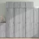 Szürke sonoma színű szerelt fa magasszekrény 70 x 42,5 x 185 cm