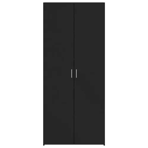 Fekete szerelt fa magasszekrény 70 x 42,5 x 185 cm