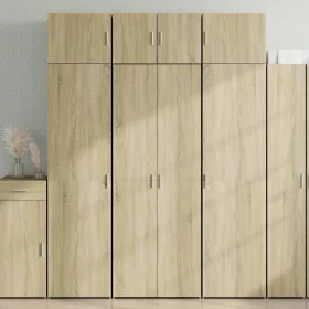   Sonoma tölgy színű szerelt fa magasszekrény 70 x 42,5 x 185 cm
