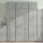 Betonszürke szerelt fa magasszekrény 70 x 42,5 x 185 cm