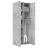 Betonszürke szerelt fa magasszekrény 70 x 42,5 x 185 cm