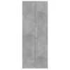 Betonszürke szerelt fa magasszekrény 70 x 42,5 x 185 cm