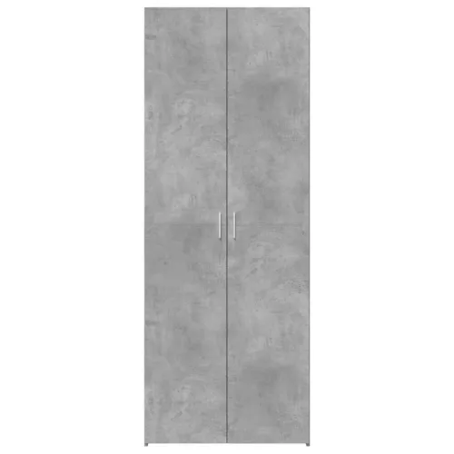 Betonszürke szerelt fa magasszekrény 70 x 42,5 x 185 cm