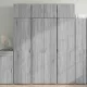 Szürke sonoma színű szerelt fa magasszekrény 70 x 42,5 x 185 cm