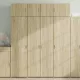 Sonoma tölgy szerelt fa magasszekrény 80 x 42,5 x 185 cm
