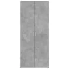 Betonszürke szerelt fa magasszekrény 80 x 42,5 x 185 cm