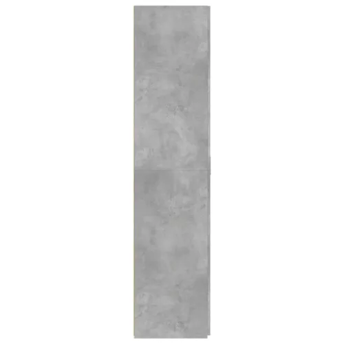Betonszürke szerelt fa magasszekrény 80 x 42,5 x 185 cm