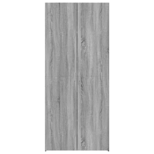 Szürke sonoma szerelt fa magasszekrény 80 x 42,5 x 185 cm