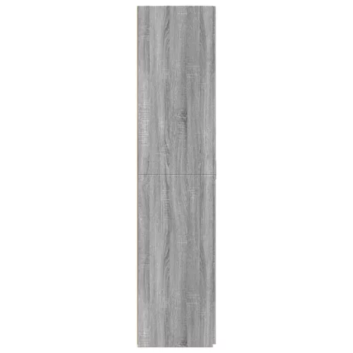 Szürke sonoma szerelt fa magasszekrény 80 x 42,5 x 185 cm