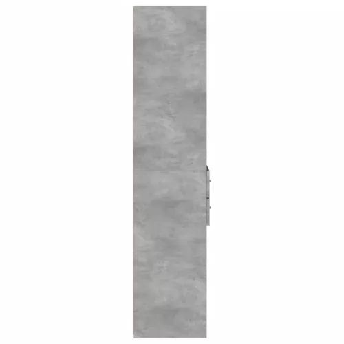 Betonszürke szerelt fa magasszekrény 40x42,5x185 cm