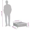 Fekete polyrattan és akácfa kerti asztal 70 x 70 x 25 cm