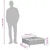 Szürke polyrattan és akácfa kerti asztal 70 x 70 x 25 cm