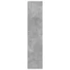 Betonszürke szerelt fa magasszekrény 40 x 41 x 185 cm